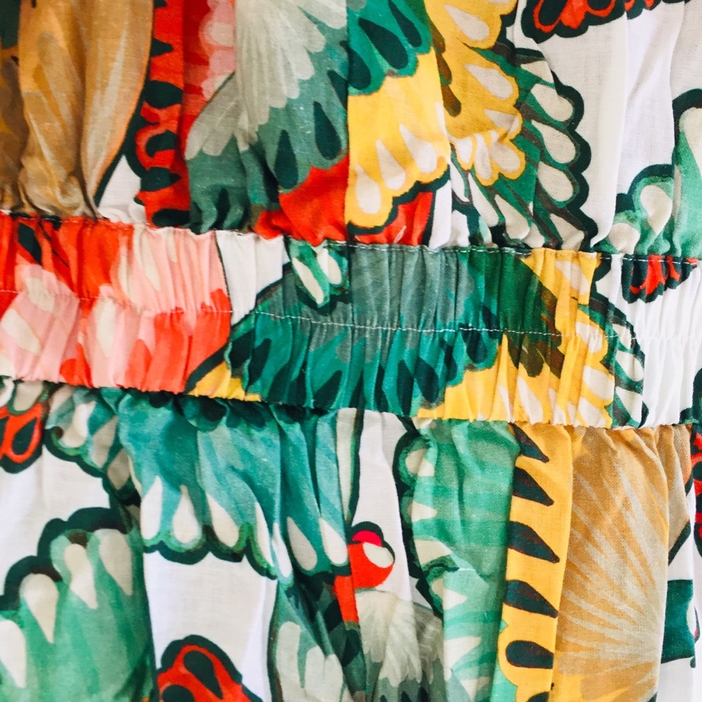 FARM Rio Ruffle-Sleeve Linen Jumpsuit Tropical - Picture 9 of 15